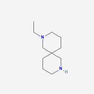 Chemical structure of 2-ethyl-2,8-diazaspiro[5.5]undecane