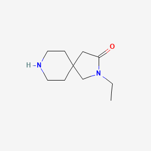 Chemical structure of 2-Ethyl-2,8-diazaspiro[4.5]decan-3-one
