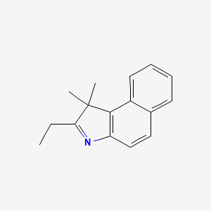 Chemical structure of 2-Ethyl-1,1-dimethyl-1H-benzo[e]indole