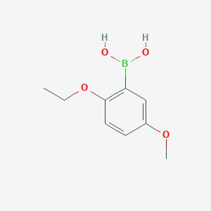 Chemical structure of 2-Ethoxy-5-methoxyphenylboronic acid