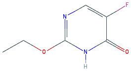 Chemical structure of 2-Ethoxy-5-fluorouracil