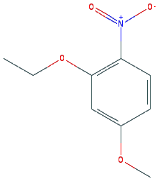 Chemical structure of 2-ethoxy-4-methoxy-1-nitrobenzene