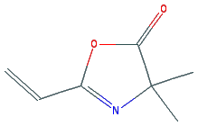 Chemical structure of 4,4-Dimethyl-2-vinyl-2-oxazolin-5-one