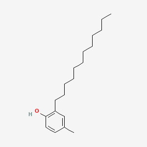 Chemical structure of 2-Dodecyl-p-cresol