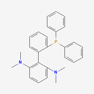 Chemical structure of 2-Diphenylphosphino-2',6'-bis(dimethylamino)-1,1'-biphenyl