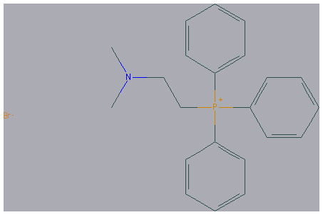 Chemical structure of 2-Dimethylaminoethyltriphenylphosphonium Bromide