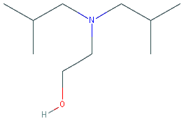 Chemical structure of 2-diisobutylaminoethanol