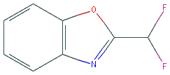 Chemical structure of 2-DIFLUOROMETHYL-BENZOXAZOLE