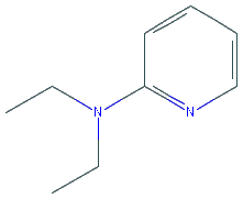 Chemical structure of 2-Diethylaminopyridine