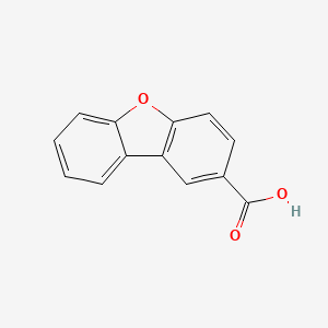 Chemical structure of 2-Dibenzofurancarboxylic Acid