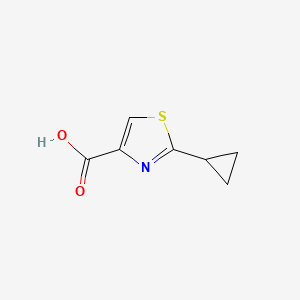 Chemical structure of 2-Cyclopropylthiazole-4-carboxylic acid