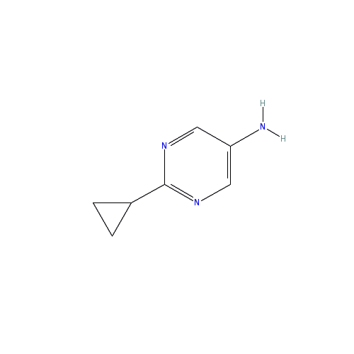 Chemical structure of 2-Cyclopropylpyrimidin-5-amine