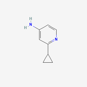 Chemical structure of 2-Cyclopropylpyridin-4-amine