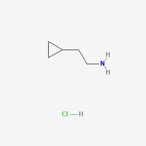 Chemical structure of 2-Cyclopropylethanamine hydrochloride