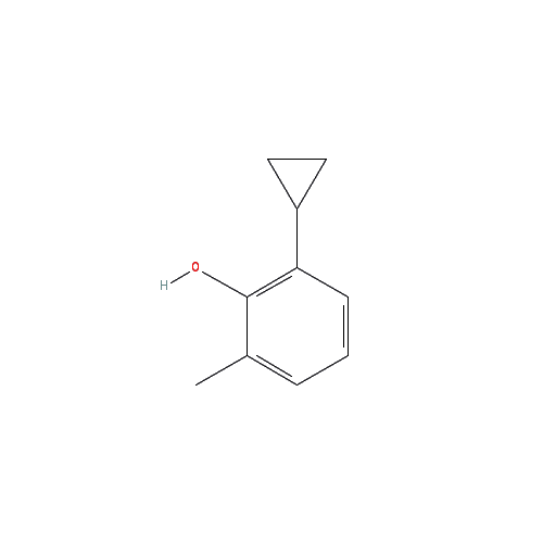 Chemical structure of 2-Cyclopropyl-6-methylphenol
