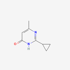 Chemical structure of 2-Cyclopropyl-6-methylpyrimidin-4-ol