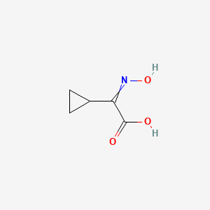 Chemical structure of 2-Cyclopropyl-2-(hydroxyimino)acetic acid