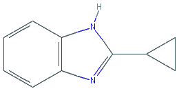 Chemical structure of 2-Cyclopropyl-1H-benzimidazole