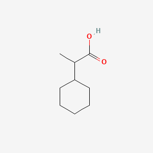 Chemical structure of 2-Cyclohexylpropanoic acid
