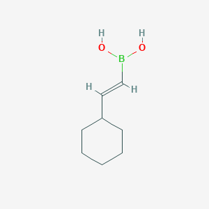 Chemical structure of 2-CYCLOHEXYLETHENYLBORONIC ACID