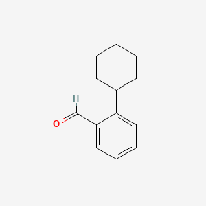 Chemical structure of 2-Cyclohexylbenzaldehyde