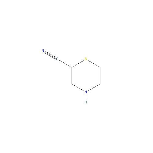 Chemical structure of 2-cyanothiomorpholine