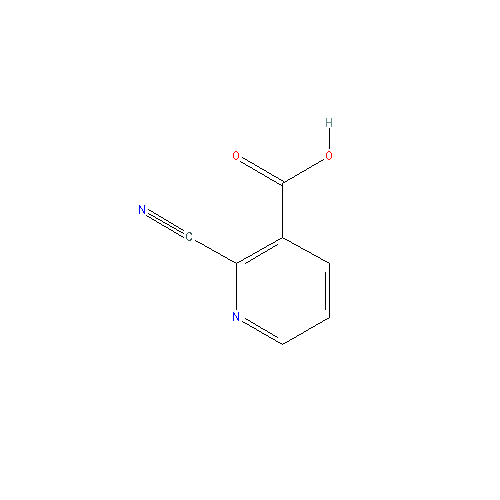 Chemical structure of 2-Cyanonicotinic acid