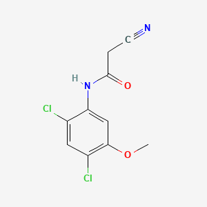 Chemical structure of 2-Cyano-N-(2,4-dichloro-5-methoxyphenyl)acetamide