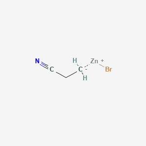Chemical structure of 2-CYANOETHYLZINC BROMIDE