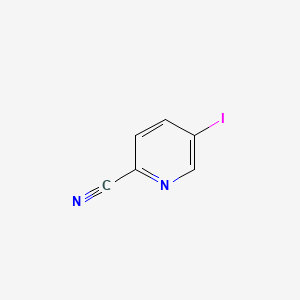 Chemical structure of 2-Cyano-5-iodopyridine