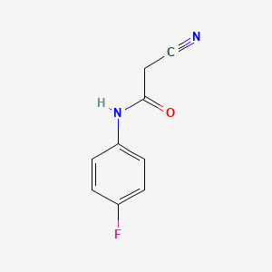 Chemical structure of 2-Cyano-4’-fluoroacetanilide