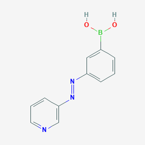 Chemical structure of 2-Cyano-4-(4-methylimidazol-1-yl)phenylboronic acid