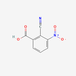 Chemical structure of 2-Cyano-3-nitrobenzoic acid