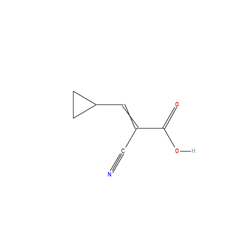 Chemical structure of 2-Cyano-3-cyclopropylacrylic acid