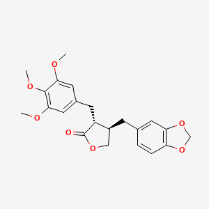 Chemical structure of 2-C-Methyl-3,5-bis-O-(4-methylbenzoyl)-D-ribofuranose