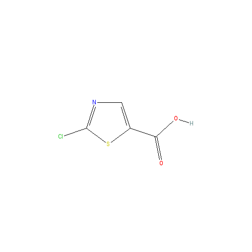 Chemical structure of 2-chlorothiazole-5-carboxylic acid