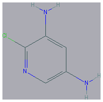 Chemical structure of 2-Chloropyridine-3,5-diamine