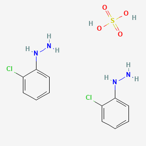 Chemical structure of 2-Chlorophenylhydrazine Sulfate