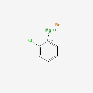 Chemical structure of 2-Chlorophenyl)magnesium bromide