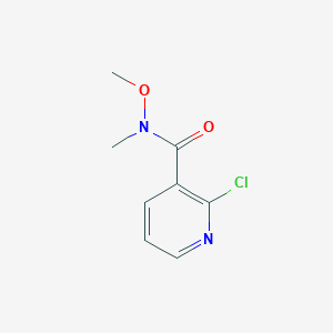 Chemical structure of 2-Chloro-N-methoxy-N-methylnicotinamide