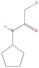 Chemical structure of 2-Chloro-N-Cyclopentylacetamide