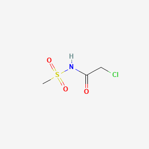 Chemical structure of 2-chloro-N-methylsulfonylacetamide