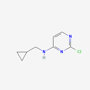 Chemical structure of 2-Chloro-n-(cyclopropylmethyl)pyrimidin-4-amine
