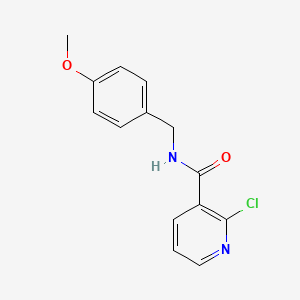 Chemical structure of 2-chloro-N-(4-methoxybenzyl)nicotinamide