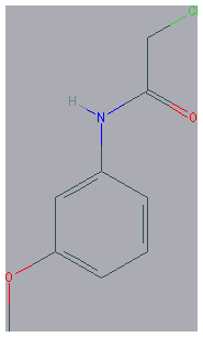 Chemical structure of 2-Chloro-N-(3-methoxyphenyl)acetamide