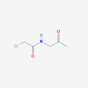 Chemical structure of 2-Chloro-N-(2-oxopropyl)acetamide