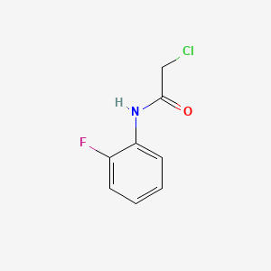 Chemical structure of 2-Chloro-N-(2-fluorophenyl)acetamide