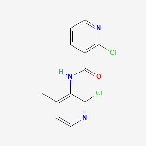Chemical structure of 2-Chloro-N-(2-chloro-4-methyl-3-pyridyl)nicotinamide