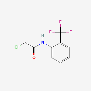 Chemical structure of 2-Chloro-N-(2-(trifluoromethyl)phenyl)acetamide