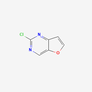 Chemical structure of 2-Chlorofuro[3,2-d]pyrimidine